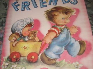 bobby s friends 1950 vintage linen book