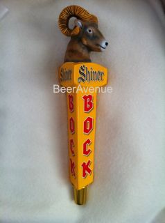 Shiner Bock Ram Head Figural beer tap handle NEW