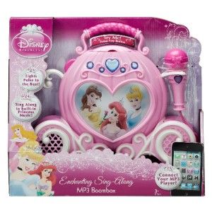  Princess Enchanting Sing Along  Boombox Player w Microphone