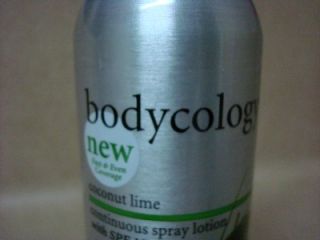 Bodycology Coconut Lime Continuous Spray Lotion SPF 15 Protective 