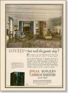 1924 American Boilers Radiators Heating Ad