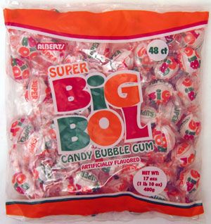 Super Big bol 48 Count Bag Candy Bubble Gum Bulk Multi