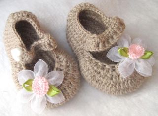Mary Jane Girl Newborn Baby Reborn Doll Booties Shoes