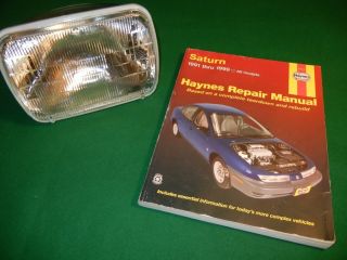 Halogen car Head light GE H6054HO + HAYNES Saturn Repair Manual 1991 