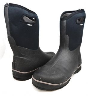 BOGS CLASSIC ULTRA MID Boots Waterproof Rain Handles Pull On Mens 