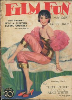 FILM FUN MAY 1929   ENOCH BOLLES    ALICE WHITE   SPICY   FLAPPERS 