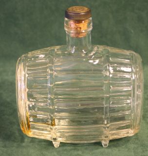   Metaxa Metaia Liquor Barrel Bottle Clear Glass Very Cool