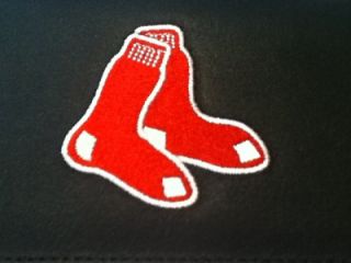Boston Red Sox Checkbook Cover Embroidered Leather New