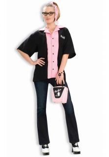 Queen Pins Bowling Shirt Halloween Costume Adult Standard One Size 