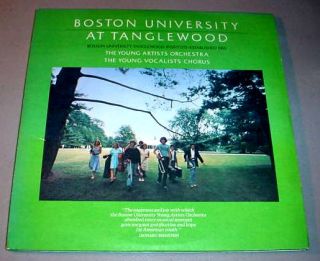 Boston University at Tanglewood 2 LP Young Artists Orchestra vocalists 