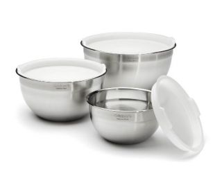   Cuisinart CTG 00 SMB Stainless Steel Mixing Bowls with Lids, Set of 3