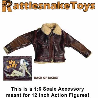 William Bowman Bomber Jacket Leather 1 6 Scale Did Action Figures 