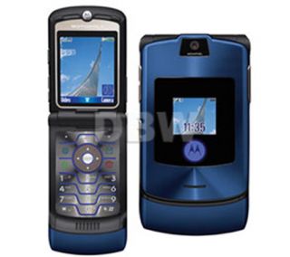 NEW IN BOX MOTOROLA V3i BLUE UNLOCKED AT T T MOBILE GSM PHONE