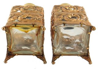   Stylecraft Ornate Filigree Gilt Gold Perfume Bottle Matching PR