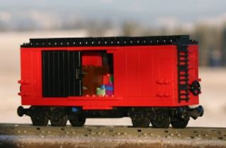 New Custom Lego Christmas Train 108 w Box Dirs Perfect Winter Village 