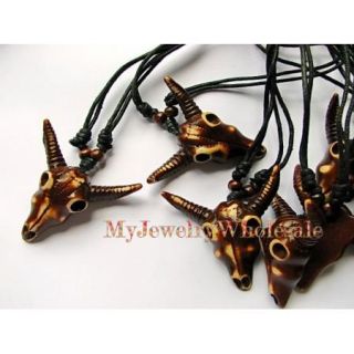 wholesale lots 24 pieces OX bone Necklace pendant
