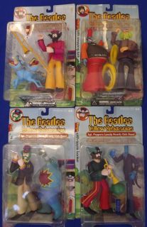 Set of 4 2000 McFarlane Beatles Yellow Submarine Figures