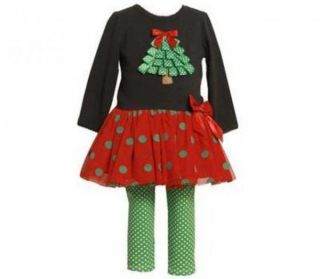 Bonnie Jean Girls Christmas Boutique Size 3T Toddler Pageant Outfit 