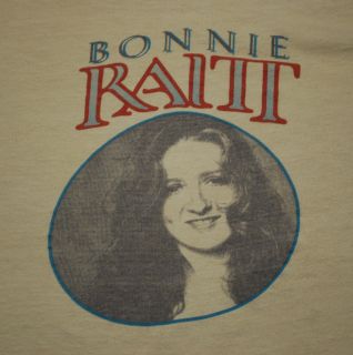 Vintage Bonnie Raitt T Shirt 1970s Original