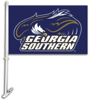 Georgia Southern Eagles Car Flag w Wall Brackett
