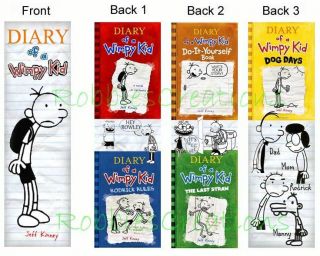 Diary of A Wimpy Kid Bookmarks Dog Days Books Marker