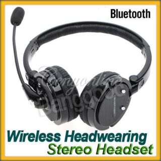 in 1 Stereo Bluetooth Headset Boom with Mic Noise Canceling Wireless 