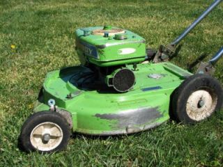   (1964) #5232 Lawn Boy 19 Magnesium Deck Brick Top Mower with Chute