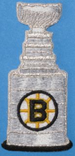 boston bruins stanley cup champions silver patch nhl hockey