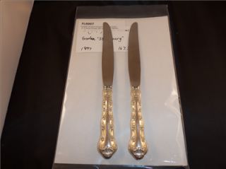 FL0007 Gorham Strasbourg Sterling Silver 9 2 Dinner Knives (281 grams 