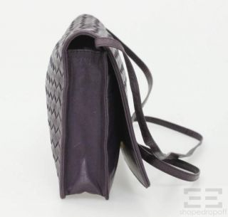 BOTTEGA VENETA Vintage Purple Intrecciato Nappa Leather Crossbody Bag 