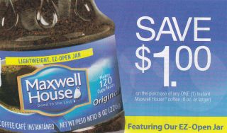  Maxwell House Instant Coffee Coupon
