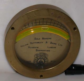   Vintage Brass Ships Clinometer Level Kelvin Bottomley & Baird London