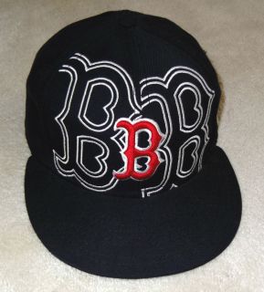 MLB Boston Red Sox Baseball Cap Fitted Size 6 7 8 New Era Hat