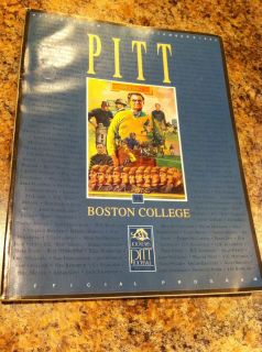 University of Pittsburgh Pitt Panthers Football Program Boston College 