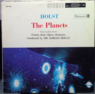 Boult Holst The Planets LP VG WST 14067 Vinyl Stereo RARE Record 