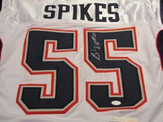Brandon Spikes New England Patriots Signed Autographed Jersey Sz 52 