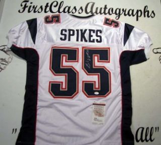 Brandon Spikes New England Patriots Signed Autographed Jersey Sz 52 