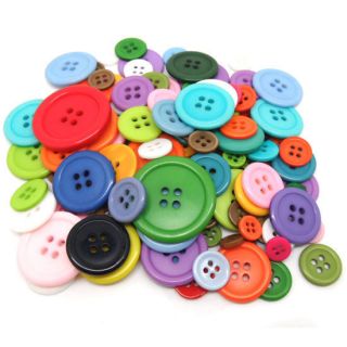   Color Size Round Resin Sewing Buttons Scrapbook Knopf Bouton