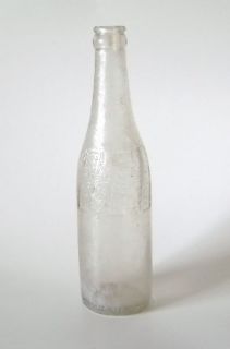 Vintage Embossed 1930s Pepsi Bottle Clear Glass Sale