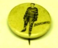 Amazing 1948 Butch Bouchard Hockey Pinback Button