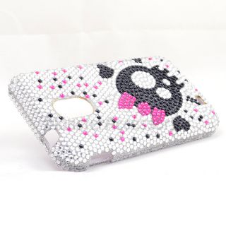 Bow Skull Bling Hard Case for Samsung Galaxy s 2 Epic 4G Touch Sprint 