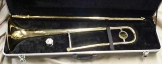   New York Gold Brass Trombone with Selmer Trombone Care Kit