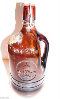 Brauer Bier Beer Liquor Glass Bottle RARE Collectible