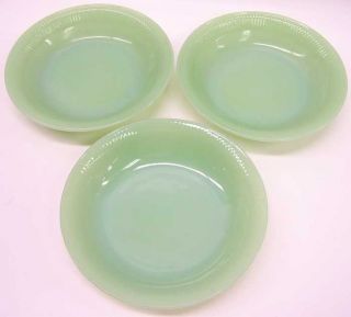   king bowls you are bidding on three vintage jadeite fire king bowls
