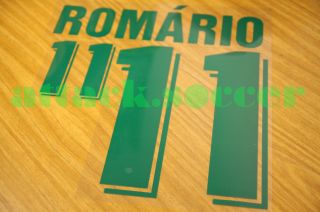 Romario 11 94 Brazil Home Name Number Printing 1 Layer