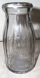 Boyda Dairy Co Chicago Ill 1920s Style Ribbed HP Milk Bottle 4218 24 