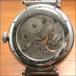   104 F104 Huge 52 mm 52mm Case Swiss Made Watch Unitas 6498