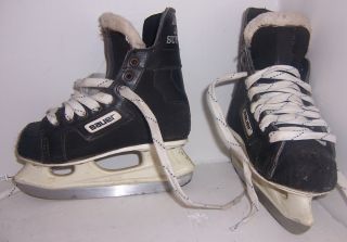   Junior Supreme Boys Leather Ice Hockey Skates Tot Size 10.5 Youth