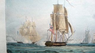 Sir Sydney Smiths Squadron 1804 Naval Aquatint