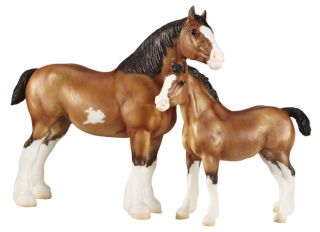 Breyer Horse Clydesdale Mare Foal Gift Set 1487 